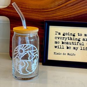 Custom beer glass tumbler Mountain View